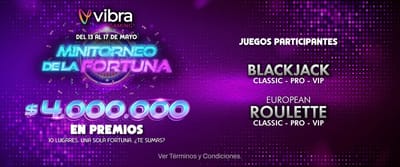 Interfaz vibrante de casino online con premios y colores brillantes